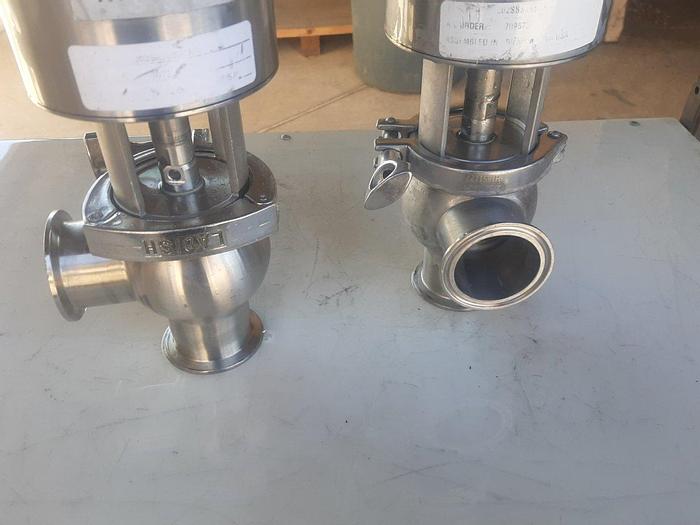 Used Valve, Shut-Off, Stainless Steel, Tri-Clover, Mdl 761, Less Body Valve #S744677