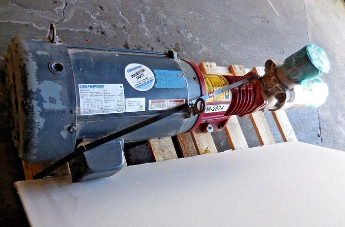 Used Tonkaflo/ GE Osmonics SS12503D, 1121046 Nominal Pump & Con't Duty Motor #2