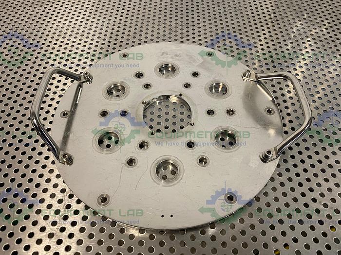 Used Allen Scientific Glass 15 Liter Glass Bioreactor Vessel w/ Headplate and Frame