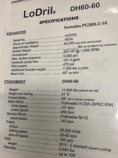 Used 2014 Bay Shore DH-60