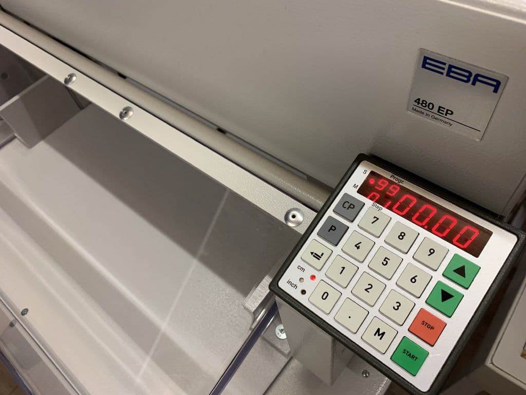 Used Pre-owned EBA 480 / IDEAL 4810-95EP 99-Program Guillotine