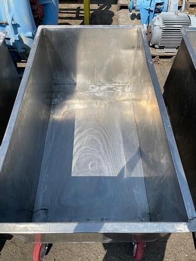 Used Stainless Steel 212 Gallon Meat Cart / Portable Tank