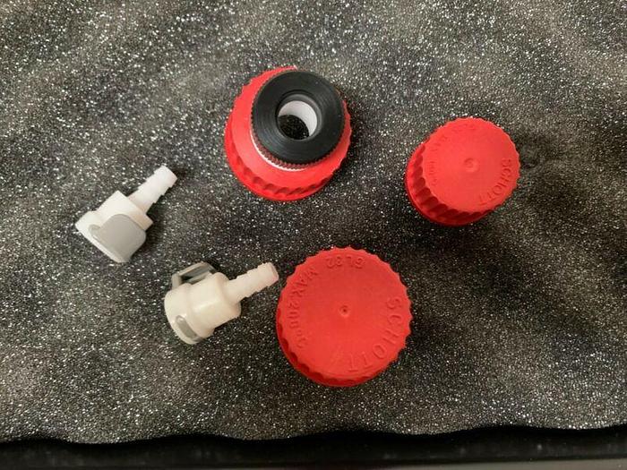 Used Aldrich Chemical Z41976-1 Diazomethane Generator Glassware Set