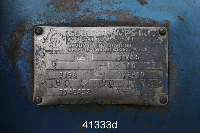 Used Goulds 3196MT Pump Power End #41333
