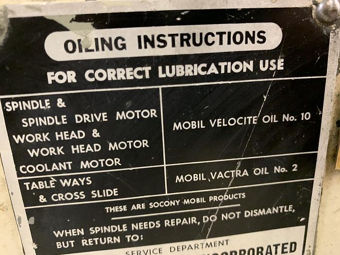 Used PARKER MAJESTIC MODEL A HAND OPERATED TOOLROOM ID GRINDER 12" X 16"