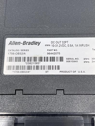 Used Allen-Bradley 1756-OB32/A 1492-CABLE0062