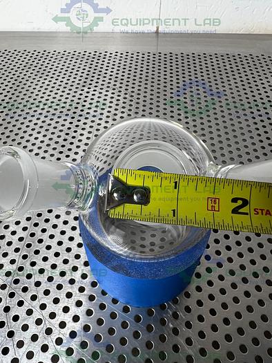 Chemglass  CG-1524-03 250mL Round Bottom Heavy Wall Flask 24/40 3-Neck Angled 20°