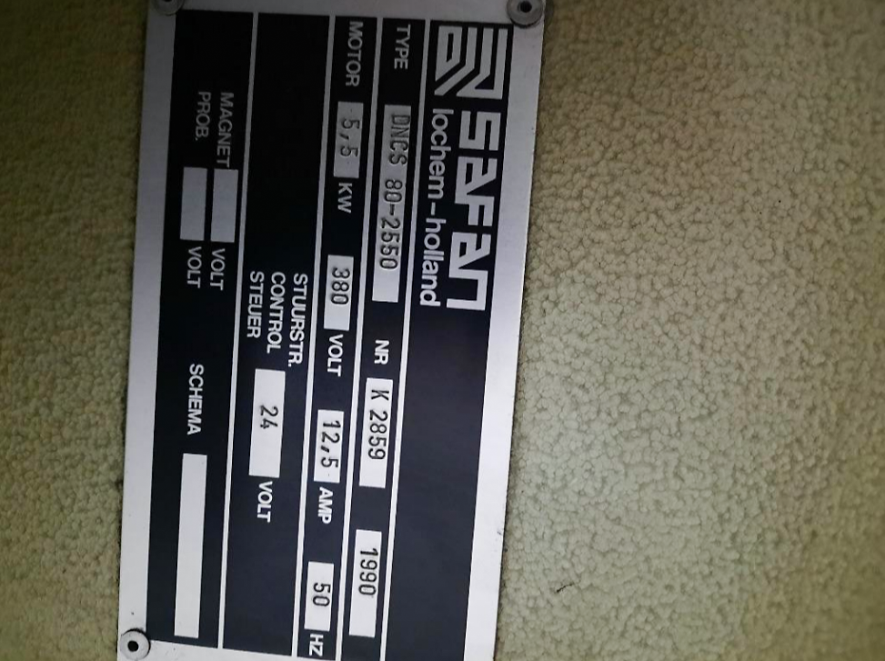 Used Safan DNCS 80-2550 - Press Brake - 1990