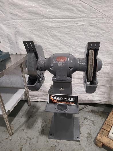 Used Bradford Admiral Double 1 Hp Heavy Duty 10" Grinder Grinding Wheel