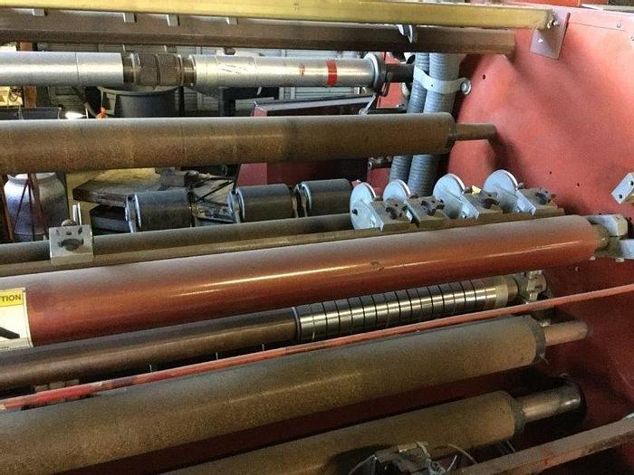 Used 62" DUSENBERY DUPLEX SLITTER REWINDER MDL. 10000