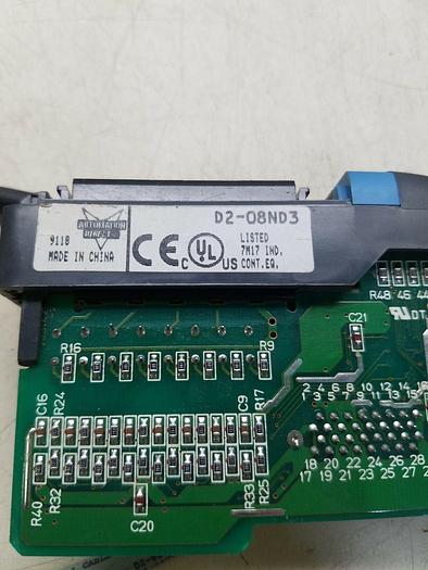 Used Koyo D2-08ND3 Input Module/ zl-2cbl1-1cable
