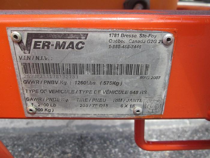 Used Ver-Mac PCMS 548 Portable Message Board