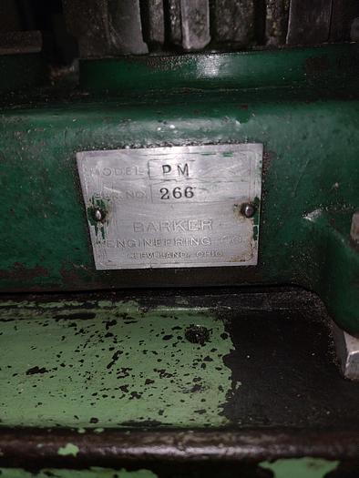 Used Barker Horizontal Milling Machine