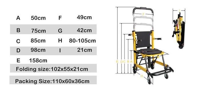 Gebraucht Treppensteiger Raupenystem Treppenlift Rollstuhl Patient Verpackung Chair Stair Climbing