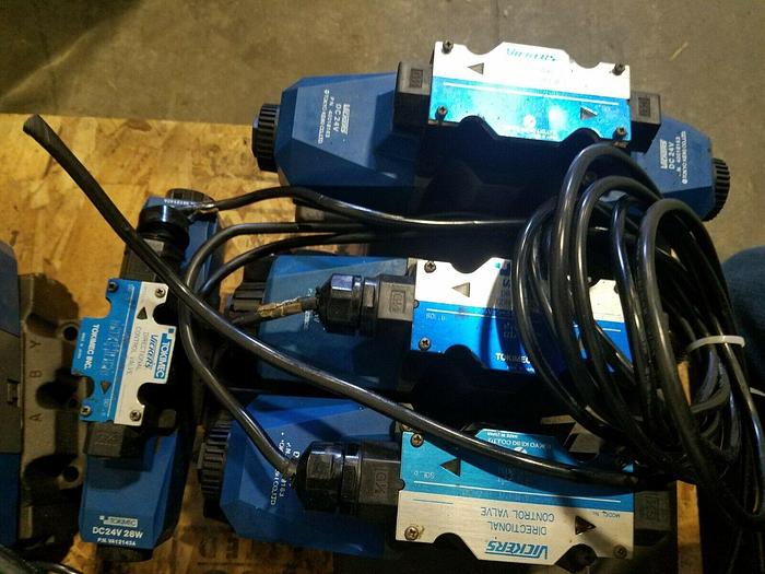 Used Vickers Directional Control Valves One Lot of Many Valves with Hydraulic Blocks