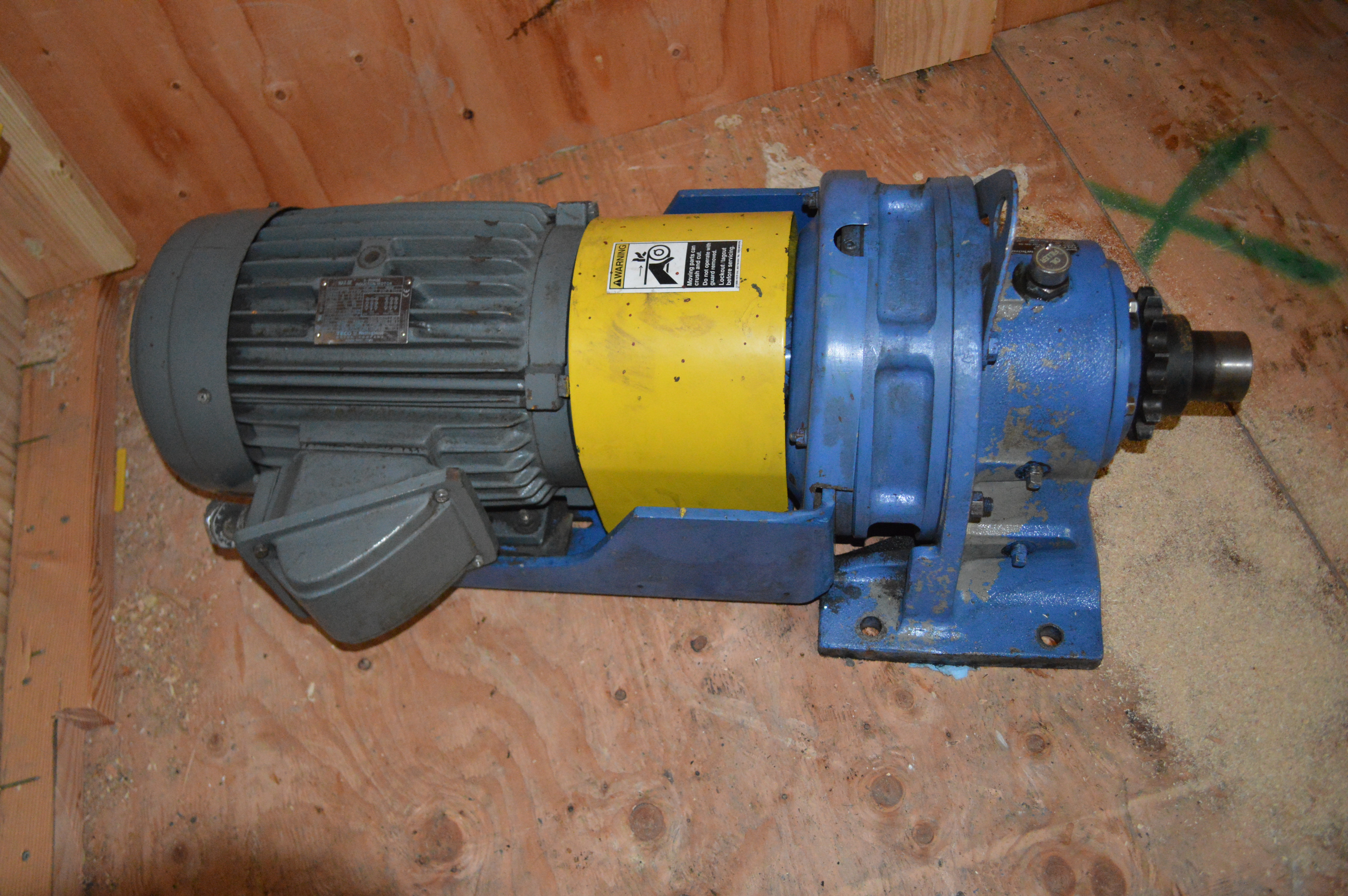 Used Sumitomo SM Cyclo 5 HP gearmotor reducer 34RPM , 460volt, 230 volt