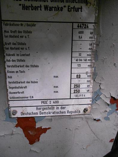 Gebraucht EXCENTERPERS C-FRAME ERFURT