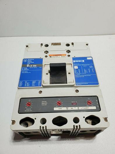 Westinghouse Series C circuit breaker LD3600F with LT3600T used (z1)