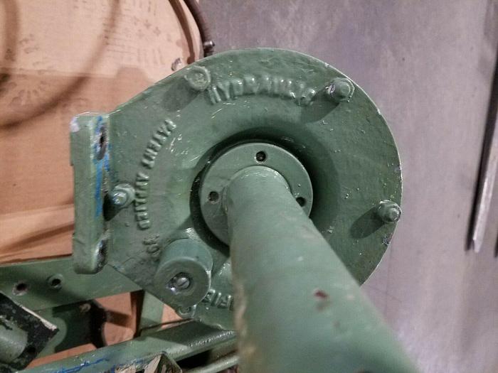 Used Pneumatic Cylinder with mounting bracket Air Piston 12" Stroke x 5" Dia.