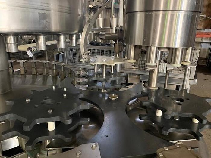 Used Federal 32-Valve Rotary Stainless Steel Filler