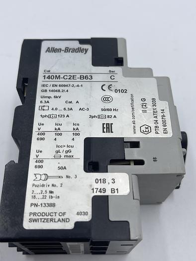 Used Allen-Bradley 140M-C2E-B63 Ser C 