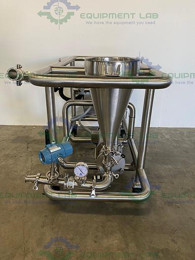 Used Fristam Powder Mixer/Emulsion Skid FS-3522 High Shear Emulsifier & FZX2100 Pump