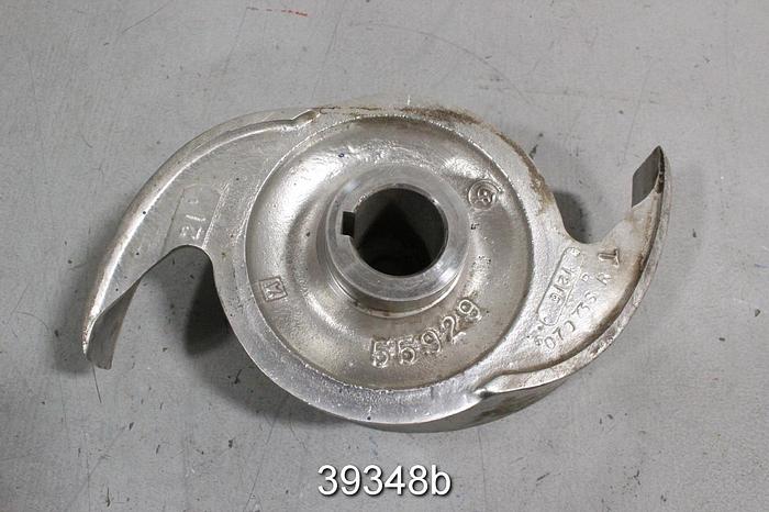 Used Goulds 3175 4x6x14 Pump Impeller, 2-Vane, No. 55929 #39348