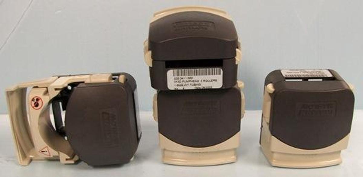 Used WATSON MARLOW 313 D PERISTALTIC PUMP HEADS 3 ROLLERS 1.6MM WT TUBING. 003.3411.000.