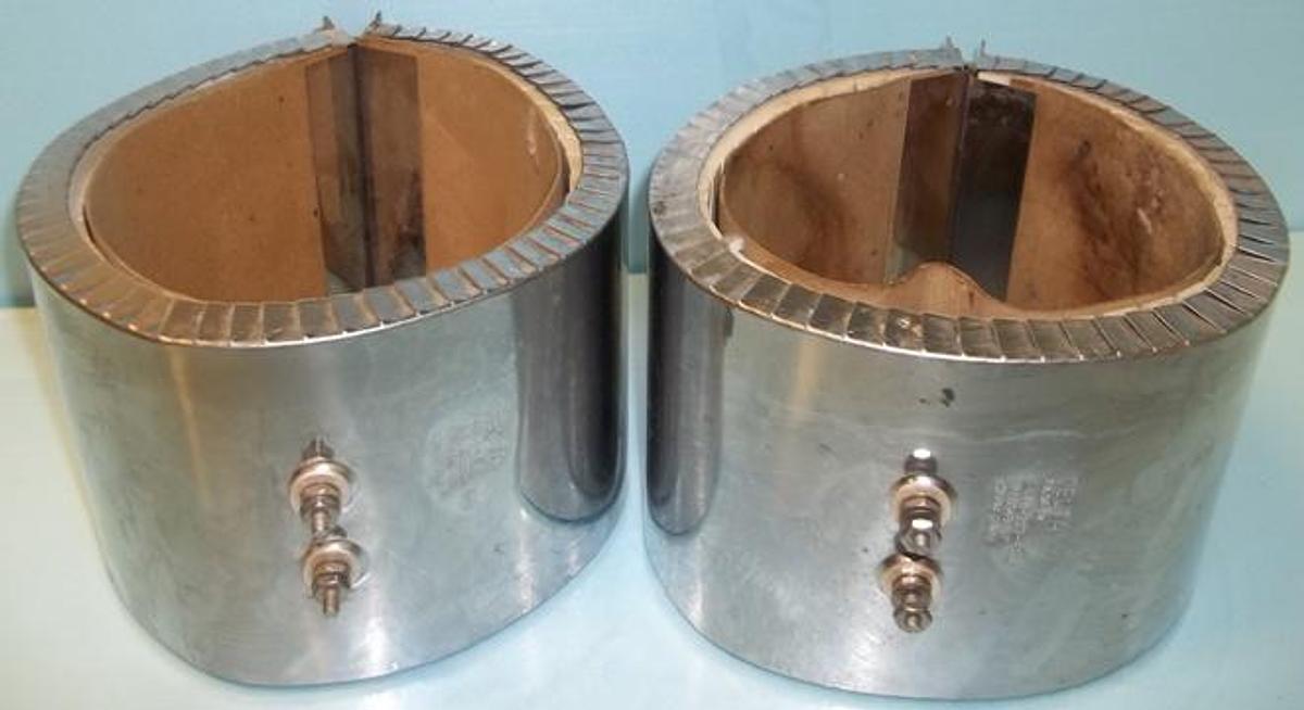 Used QTY. 2. DELTA PIPE HEATER BANDS 1200W