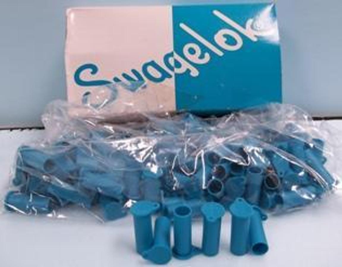 Used SWAGELOK BOX OF 50 SWAGELOK PE BODY CAP PE-QC6-BC D1CCP0290S D62480 READ.