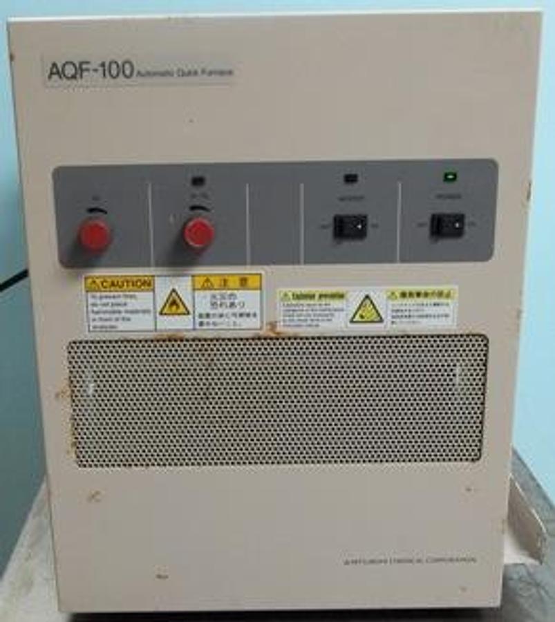 Used QTY. 1. MITSUBISHI CHEMICAL CORPORATION AQF-100 AUTOMATIC QUICK FURNACE