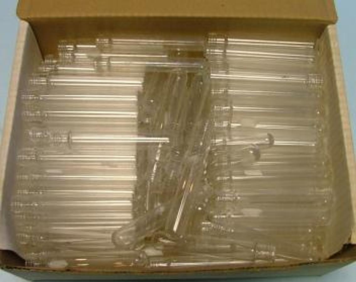 Used QTY. 200. PYREX SCREW TOP TUBES 20 ML