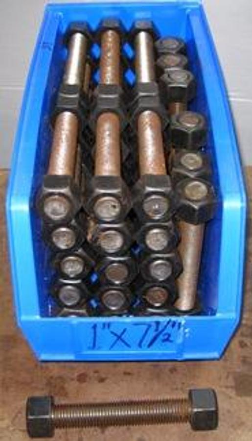 Used QTY. 37. HIGHLAND THREADS INC. STUDS WITH NUTS