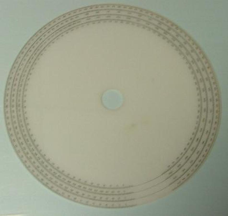 Used PLASTIC DIAL 20" DIA. WITH 2" DIA. CENTER