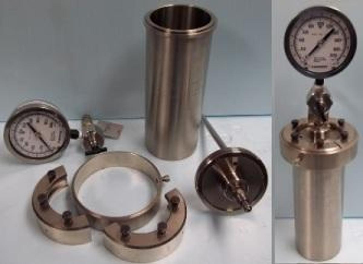 Used PARR INSTRUMENT COMPANY 2000 ML REACTOR PARR RING CLAMP PRESSURE REACTOR