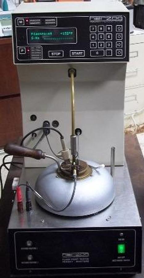 Used QTY. 1. HERZOG WALTER HERZOG GMBH BY PAC 329/330 PENSKY MARTENS CLOSED CUP FLASH POINT TESTER