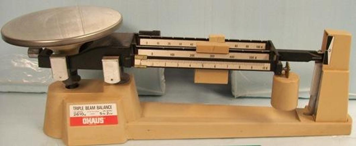 Used QTY. 1. OHAUS TRIPLE BEAM BALANCE