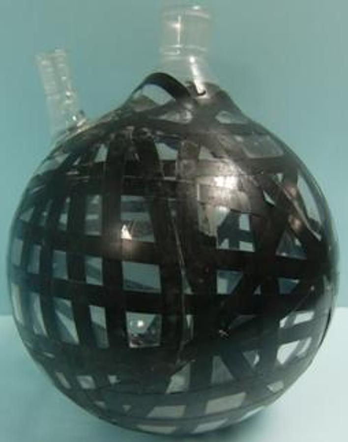 Used QTY. 1. PYREX 22000ML 2 NECK FLASK 50/50.