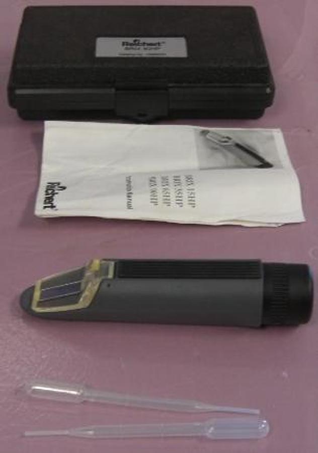 Used QTY. 1. REICHERT BRIX 90HP HAND HELD REFRACTOMETER CAT NO. 13859000