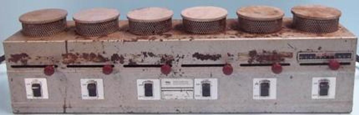 Used PRECISION SCIENTIFIC VERI-HEAT CAT. NO.: 65500 6 PLACE HOT PLATE