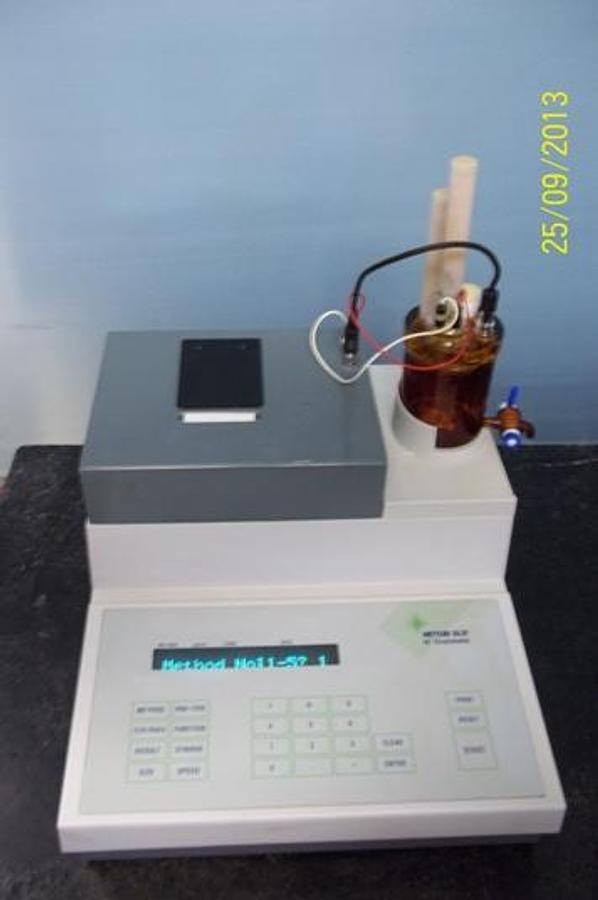 Used METTLER TOLEDO DL37 KF COULOMETER TYPE: DL37 MFG NR MEB97737