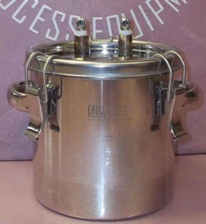 Used EAGLE STAINLESS STEEL PRESSURE CONTAINER MODEL: CTH-18 ALLOY 316LSS CAP. 4 LT