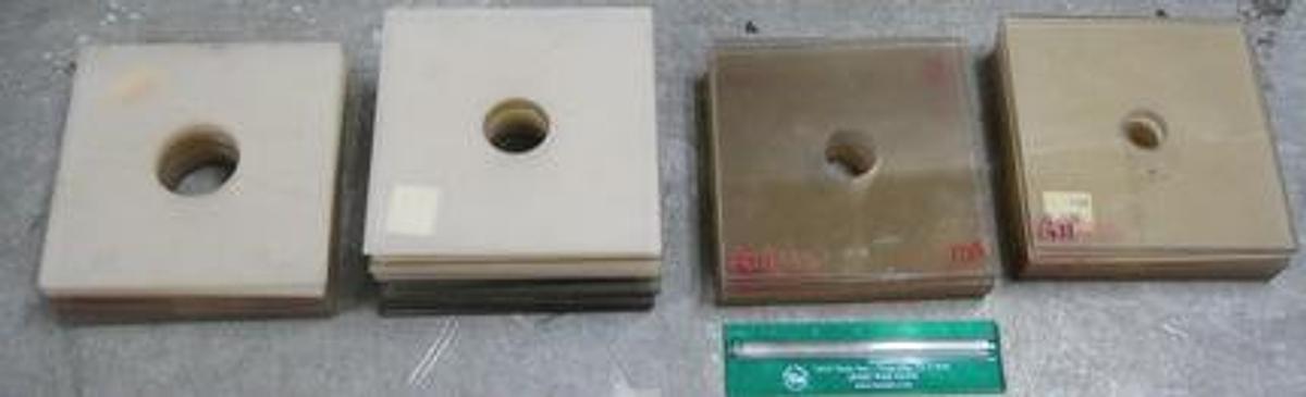 Used QTY. 43. ISL BY PAC D86 5G2 6" X 6" GLASS DISTILLATION HEATER PLATES