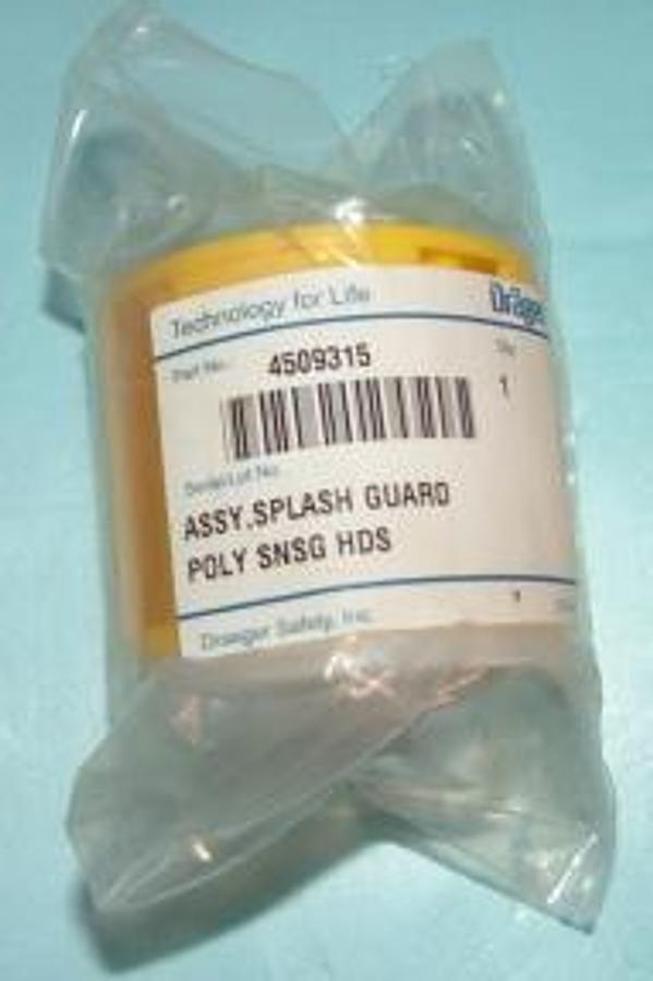 Used DRAGER PART# 4509315 ASSY: SPLASH GUARD POLY SNSGHDS NEW IN A BAG.