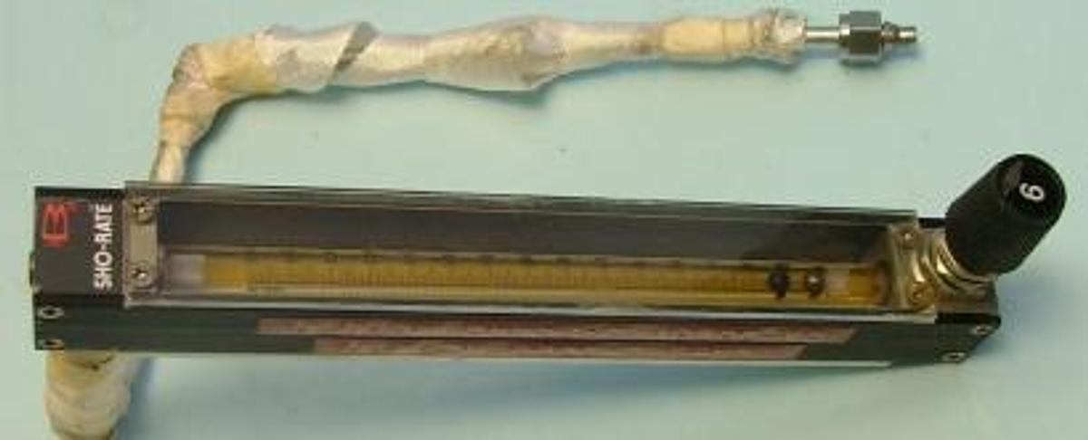 Used QTY. 1. BROOKS INSTRUMENT DIVISION SHO-RATE FLOW METER MODEL: 1355EHA9CJU1A