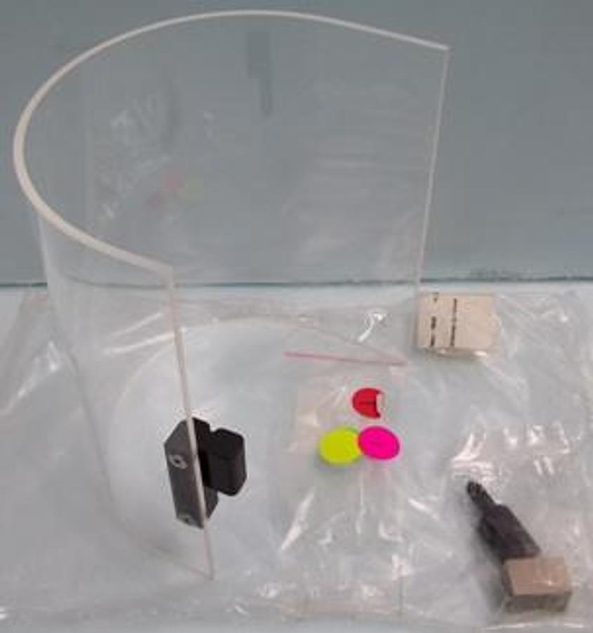 Used QTY. 1. ANTON PAAR WINDSCHUTZ CLA 4 KOMPLETT PLEXY GLASS DOOR