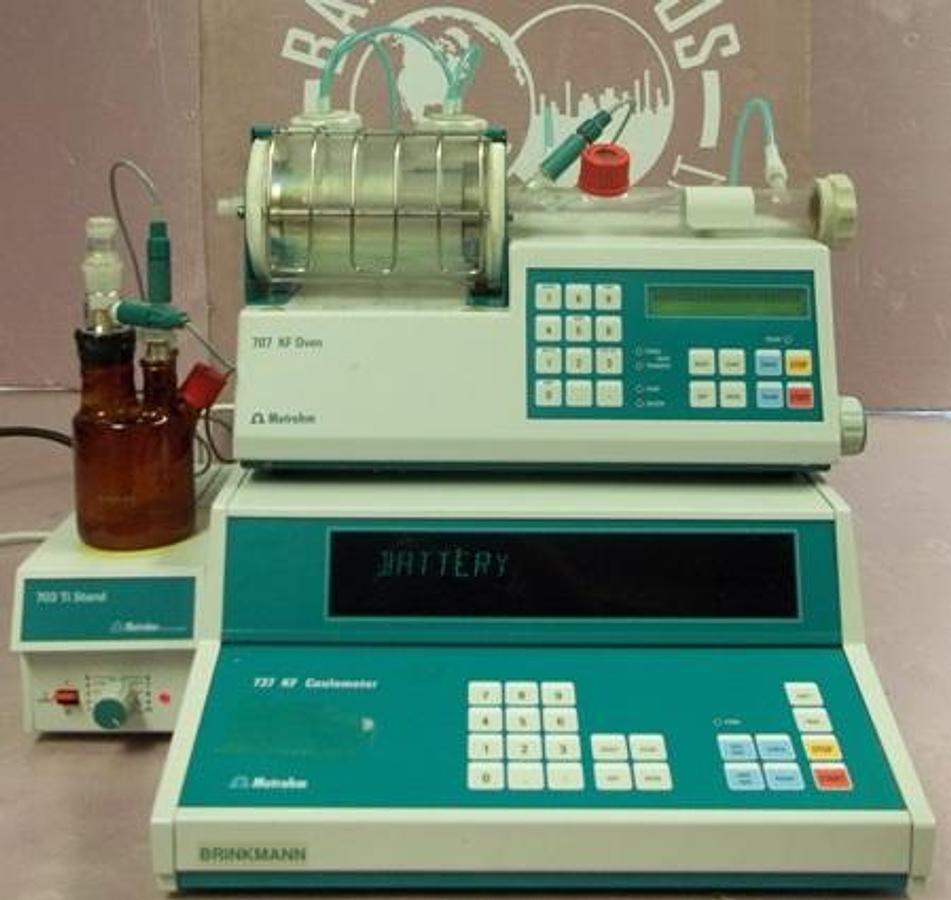 Used QTY. 1. METROHM 737 COULOMETER 1.737.NR 00A3 09165 60HZ 36VA