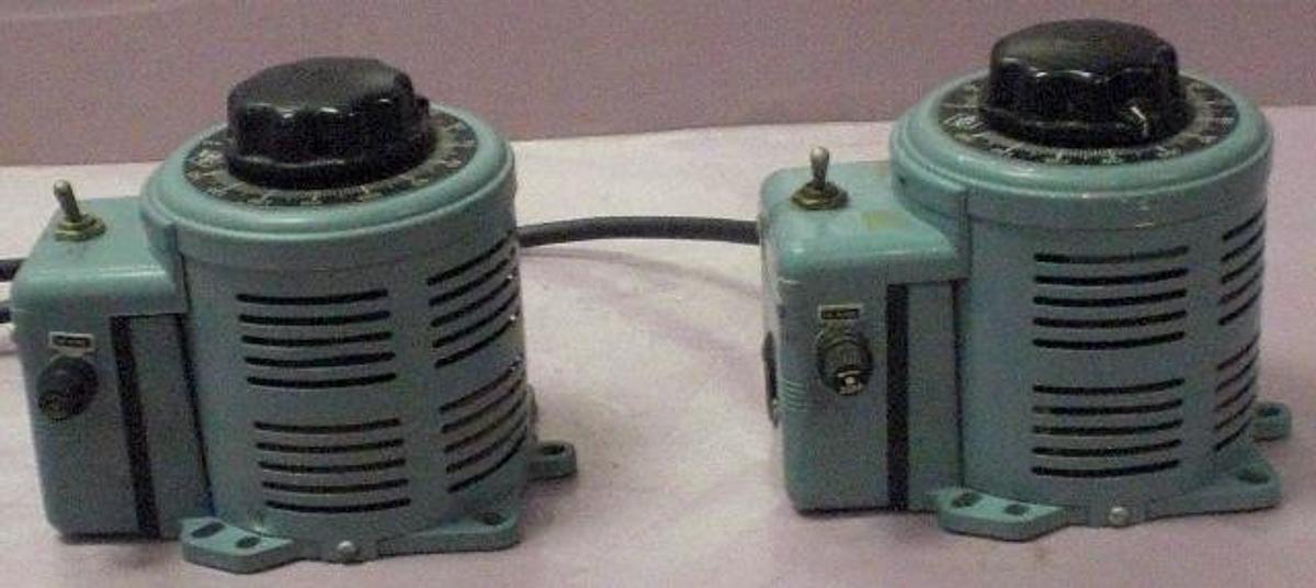 Used QTY. 1. POWERSTAT VARIABLE AUTOTRANSFORMERS