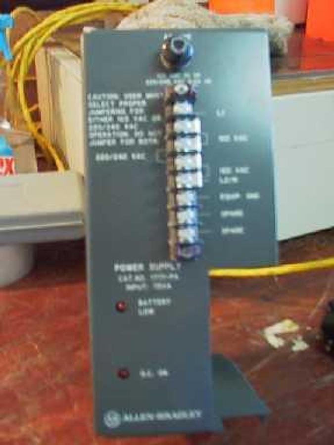 Used ALLEN-BRADLEY BULLETIN 1771 POWER SUPPLY CAT. NO. 1771-PA SERIES B AMPS 11.5 VOLTS 120/220 FREQ HZ 50/60