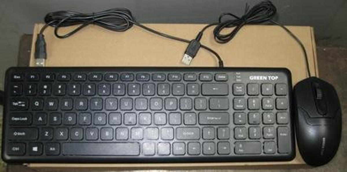 Used DELL KEY BOARD MOUSE POWER CORD COMBO